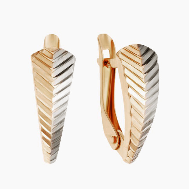 

Серьги из желтого золота без вставки ЯХОНТ Ювелирный 2698967, 2698967