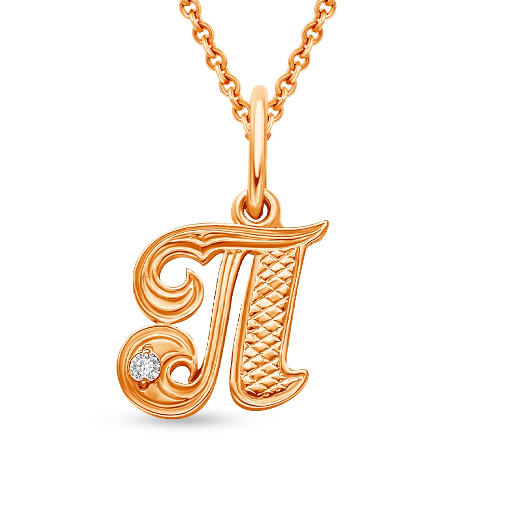 

Подвеска из красного золота 585Gold 603005767, фианит, 603005767