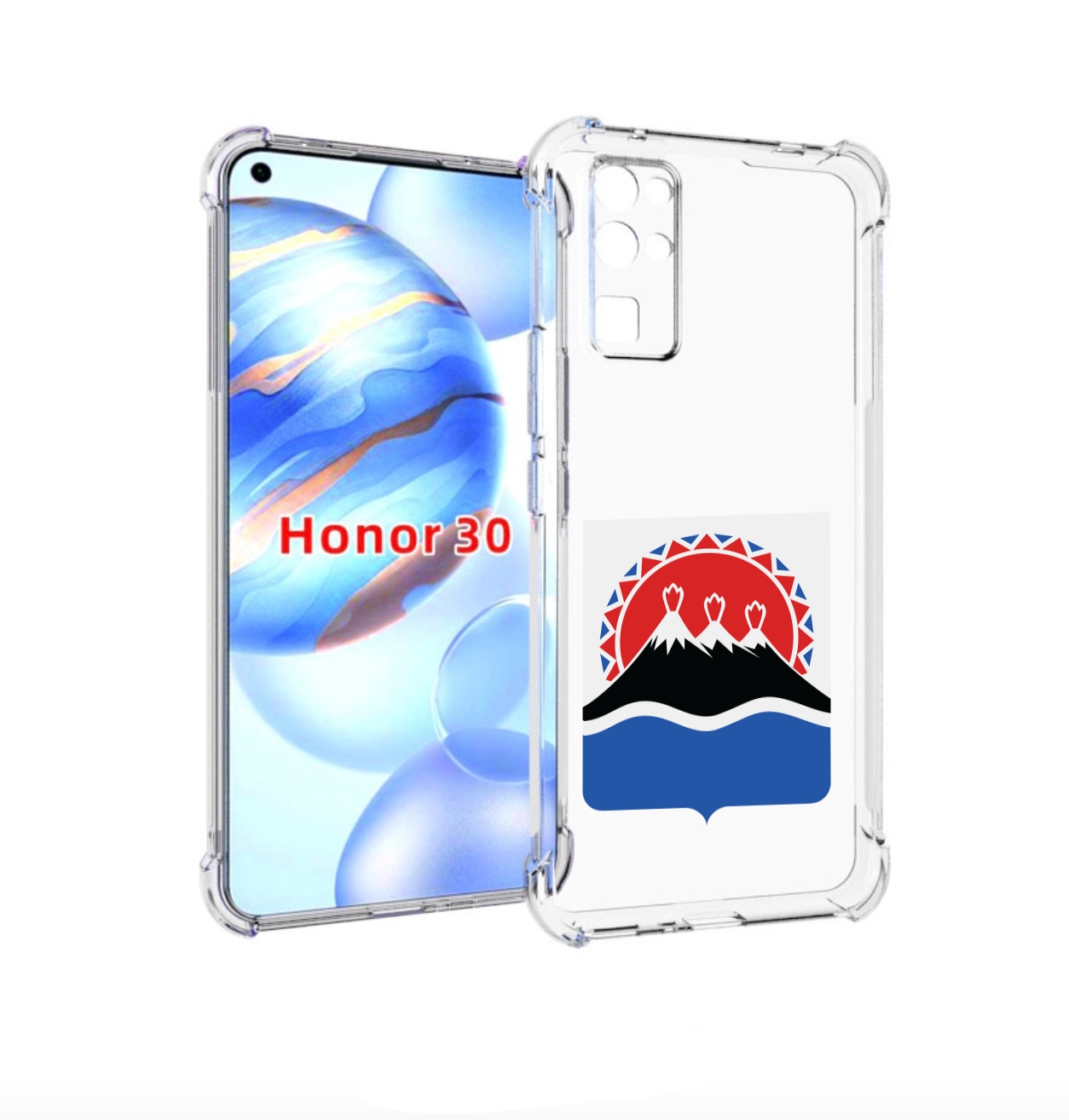 

Чехол бампер MyPads герб-камчатскии-краи для Honor 30 (BMH-AN1, Прозрачный, Tocco