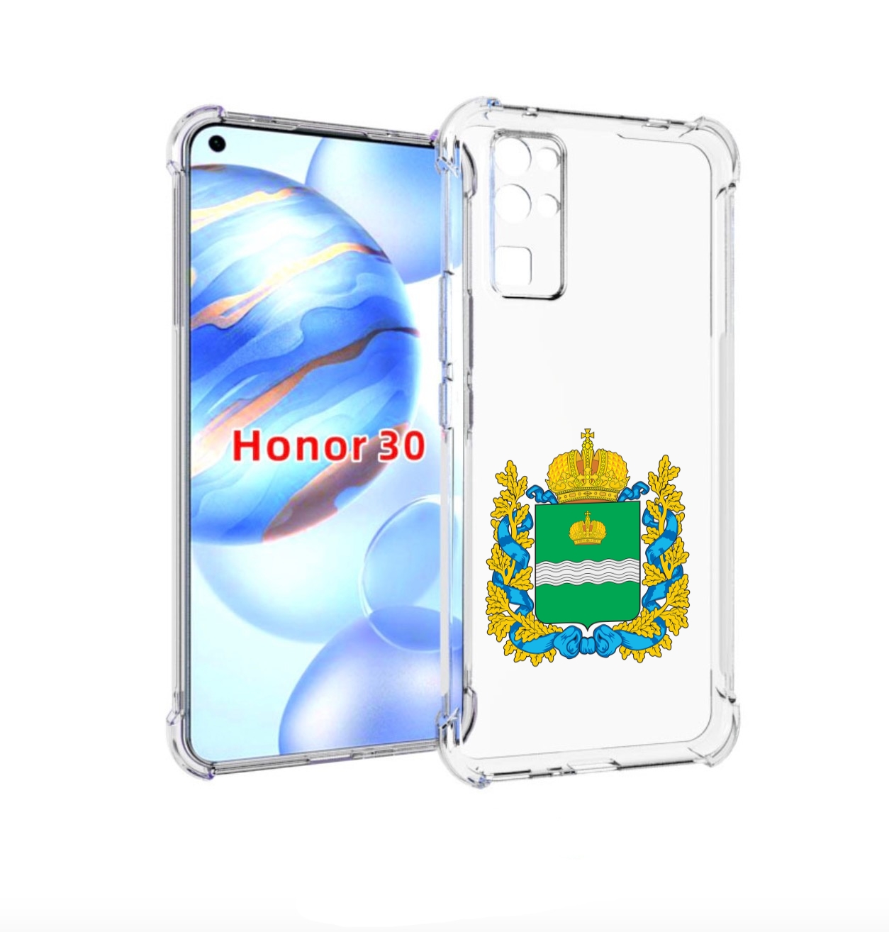 

Чехол бампер MyPads герб-калужскои-области для Honor 30 (BMH-AN, Прозрачный, Tocco