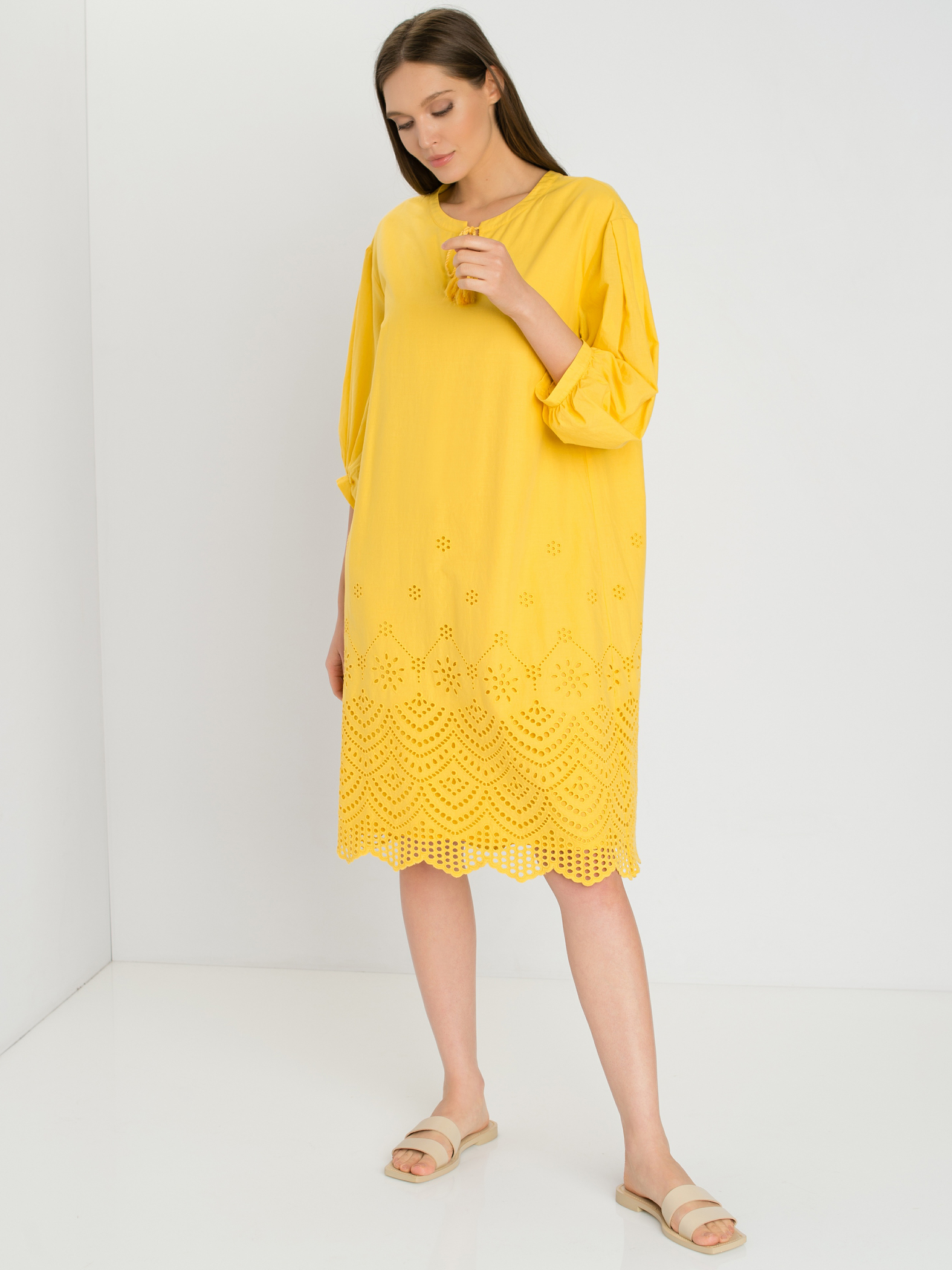 

Платье женское Gerry Weber 780029-31432-40210 желтое 42, 780029-31432-40210