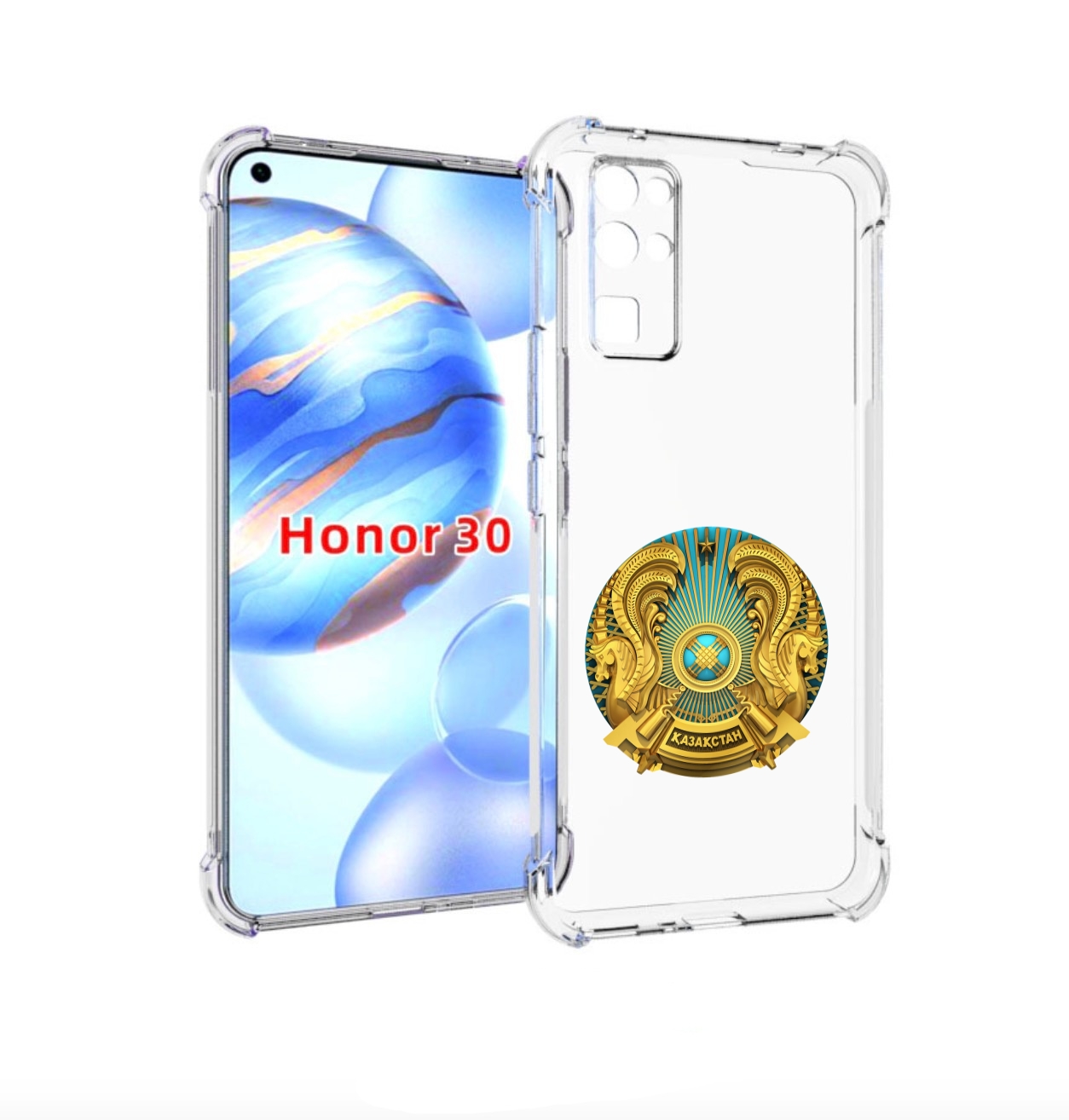 

Чехол бампер MyPads герб-казахстана для Honor 30 (BMH-AN10) прот, Прозрачный, Tocco