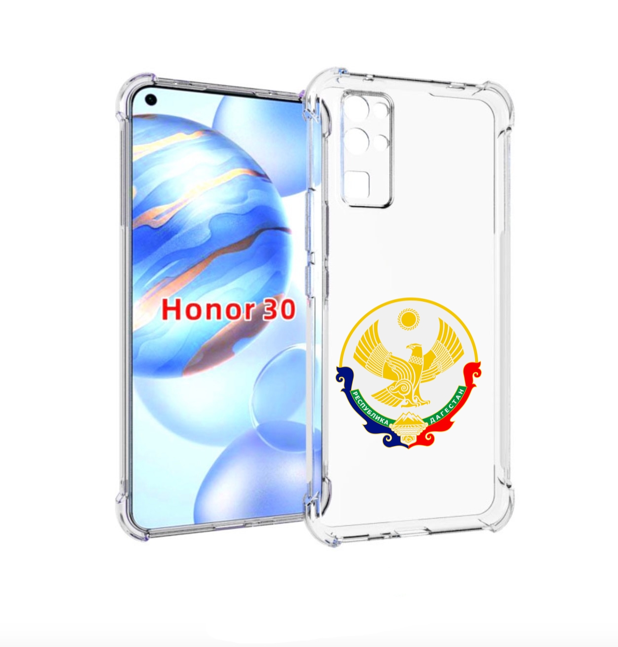 

Чехол бампер MyPads герб-дагестан-махачкала для Honor 30 (BMH-AN, Прозрачный, Tocco