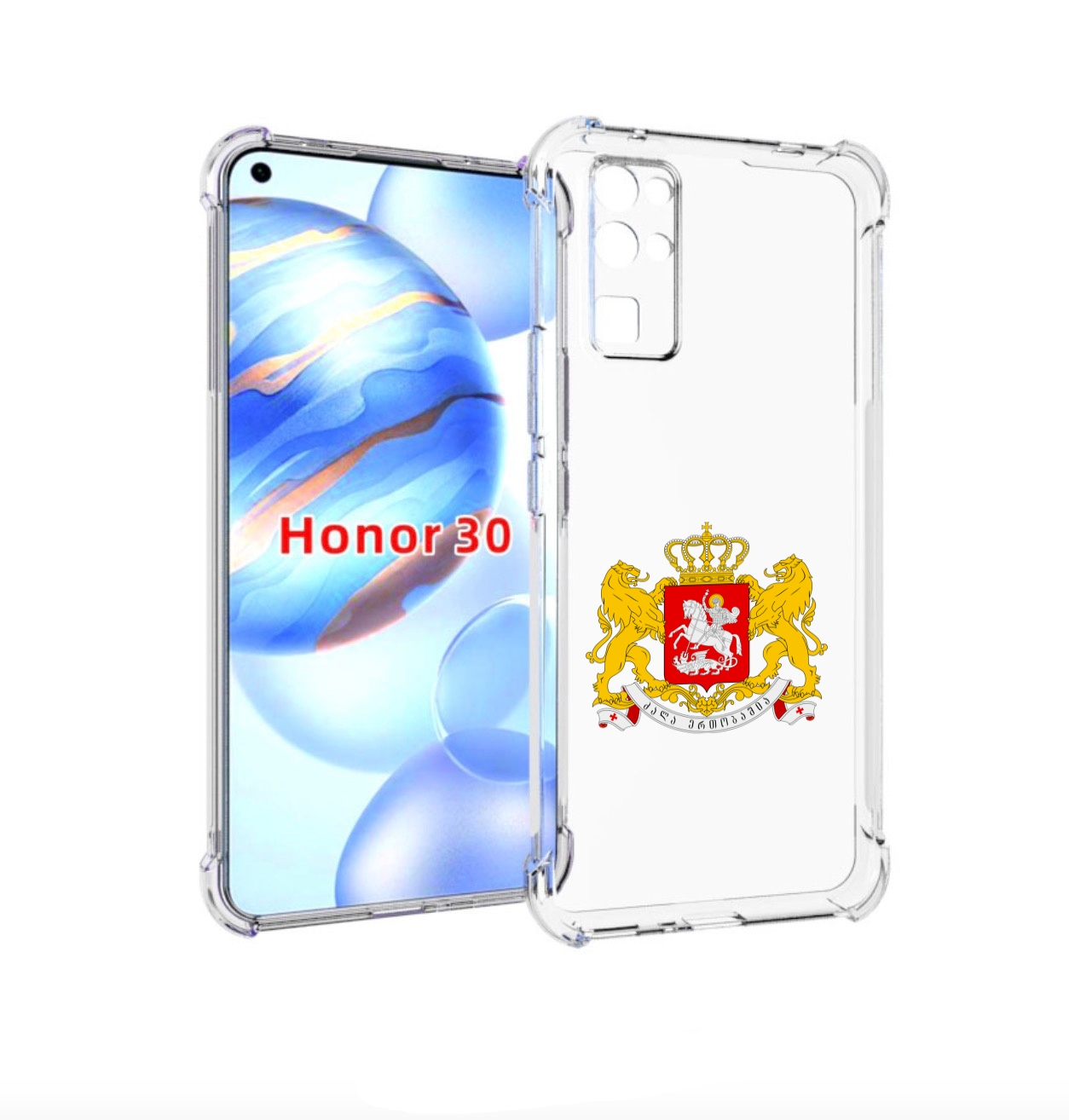 

Чехол бампер MyPads герб-грузии для Honor 30 (BMH-AN10) противоу, Прозрачный, Tocco