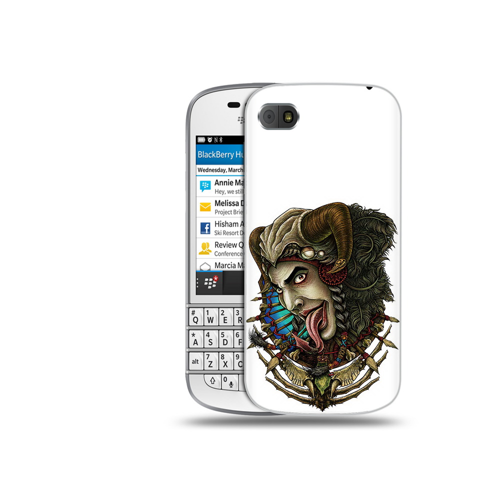 

Чехол MyPads Tocco для BlackBerry Q10 длинный язык, Прозрачный, Tocco