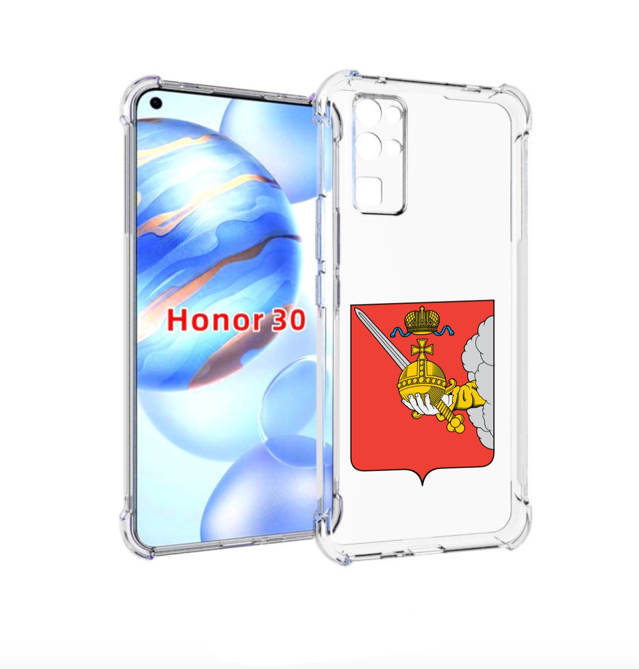 

Чехол бампер MyPads герб-вологодскои-области для Honor 30 (BMH-, Прозрачный, Tocco