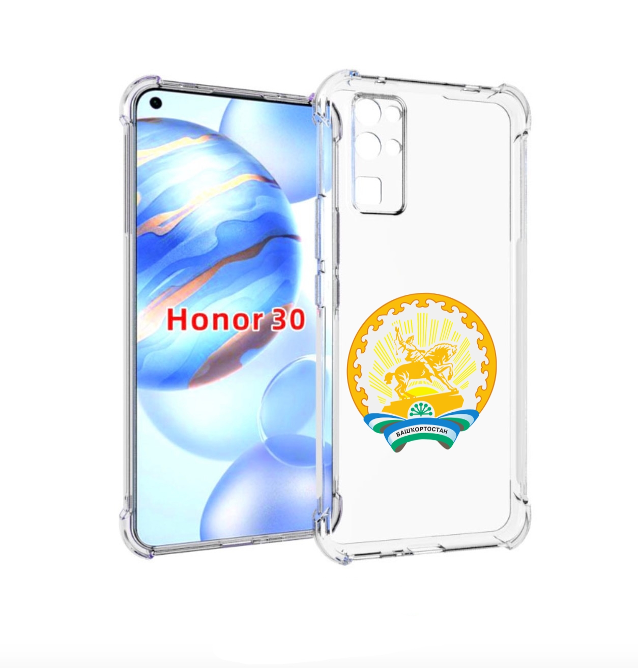 

Чехол бампер MyPads герб-башкортостан-уфа для Honor 30 (BMH-AN10, Прозрачный, Tocco