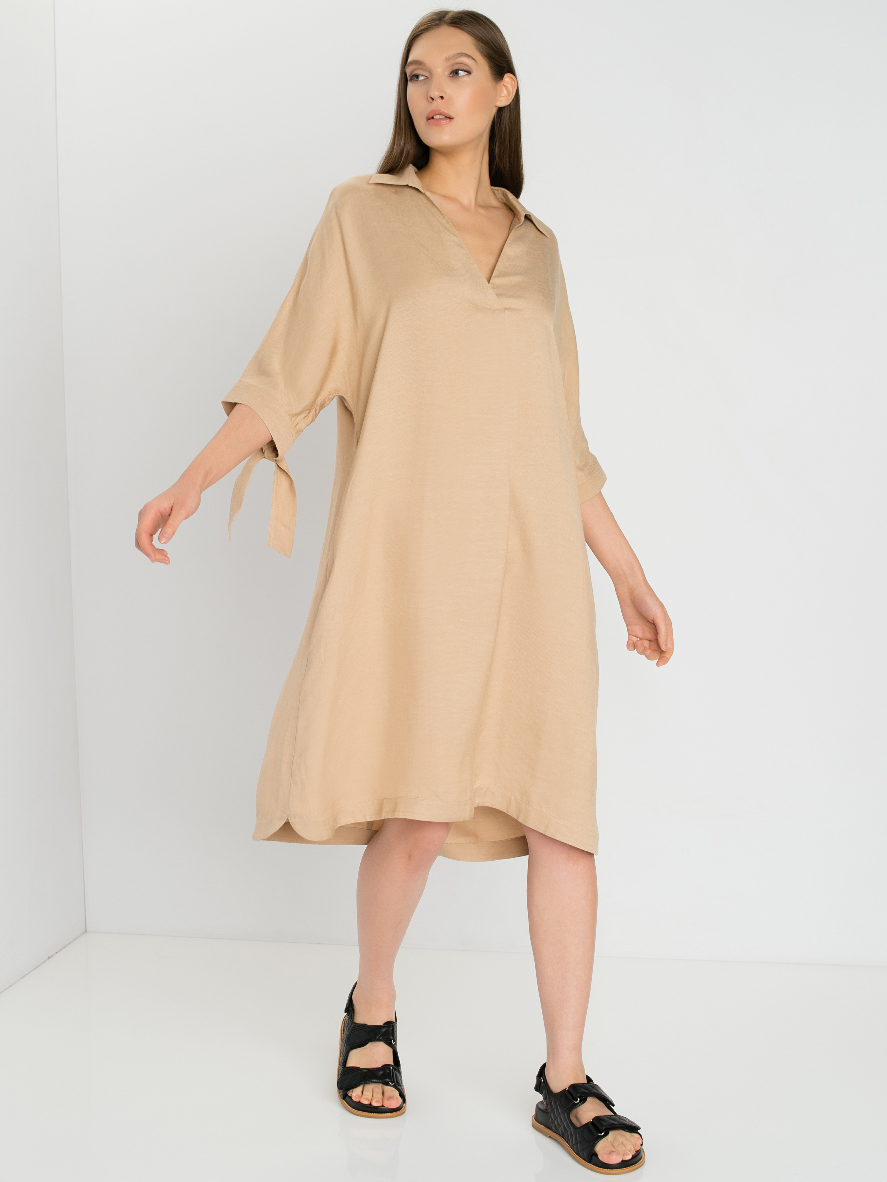 

Платье женское Gerry Weber 780021-31507-90527 бежевое 38, 780021-31507-90527
