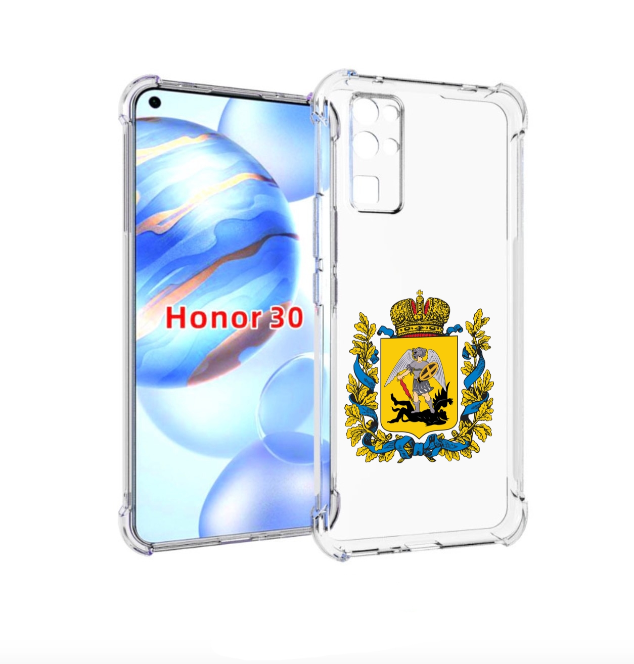 

Чехол бампер MyPads герб-архангельскрои-области для Honor 30 (B, Прозрачный, Tocco