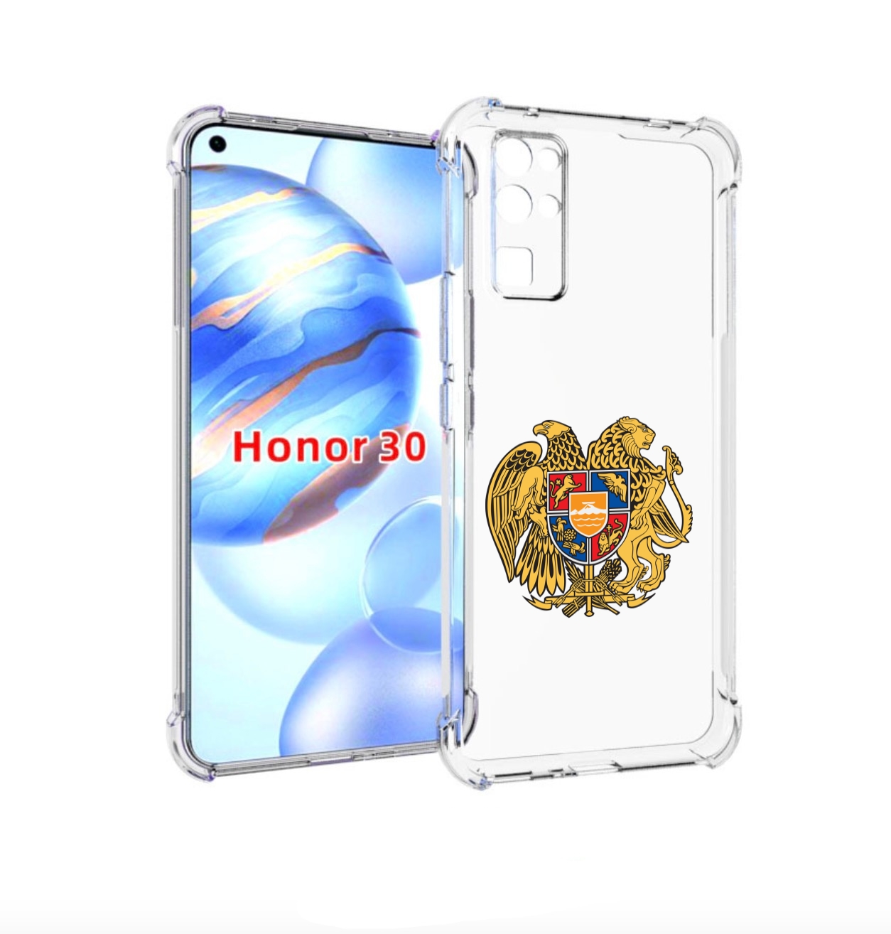 

Чехол бампер MyPads герб-армении для Honor 30 (BMH-AN10) противо, Прозрачный, Tocco