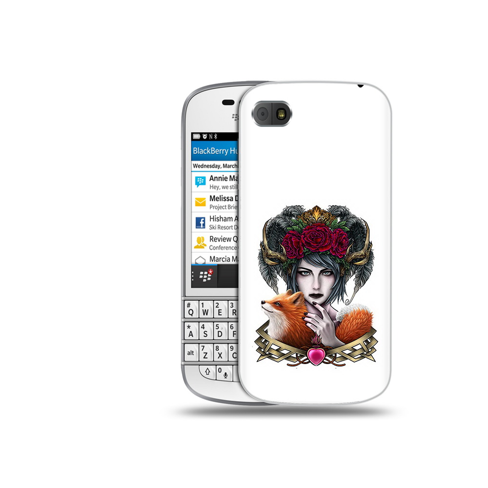 

Чехол MyPads Tocco для BlackBerry Q10 девушка с лисой, Прозрачный, Tocco