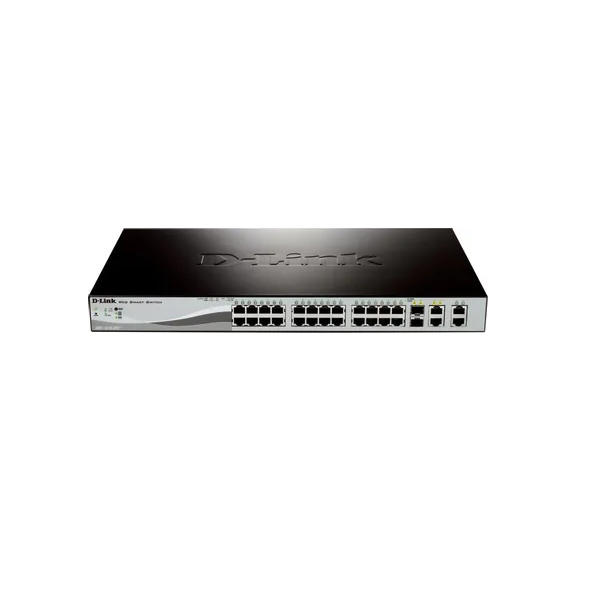 Коммутатор D-Link DGS-1210-28P/F5A черный