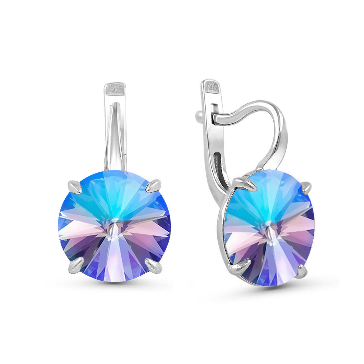 

Серьги из серебра ЯХОНТ Золотой 2699832, кристалл ювелирный, 2699832