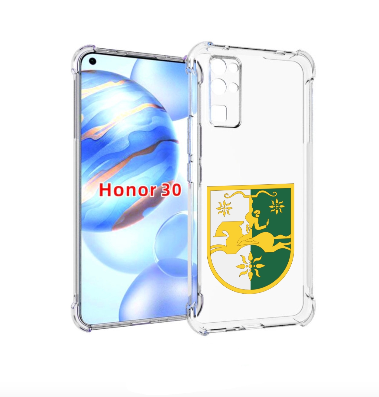 

Чехол бампер MyPads герб-абхазии для Honor 30 (BMH-AN10) противо, Прозрачный, Tocco