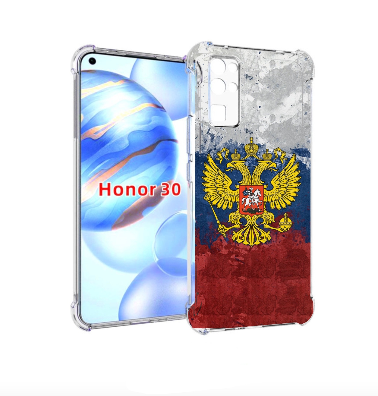 

Чехол бампер MyPads герб-России для Honor 30 (BMH-AN10) противоу, Прозрачный, Tocco