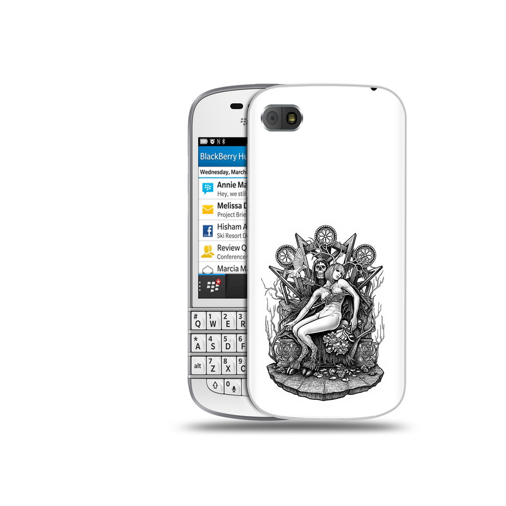 

Чехол MyPads Tocco для BlackBerry Q10 девушка на троне, Прозрачный, Tocco