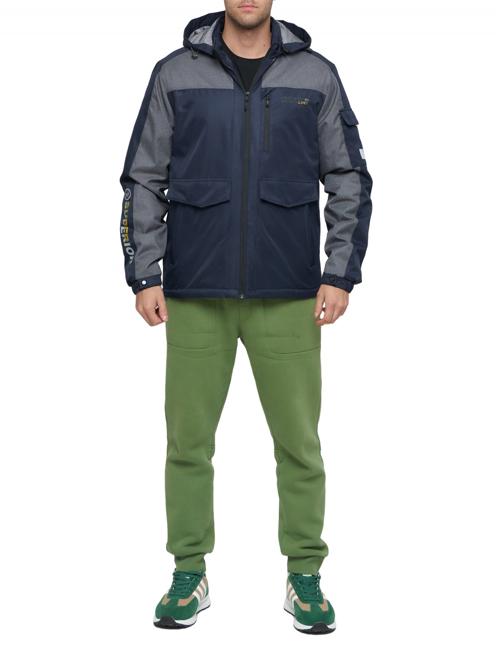 

Куртка мужская NoBrand AD8816009 синяя 54 RU, Синий, AD8816009