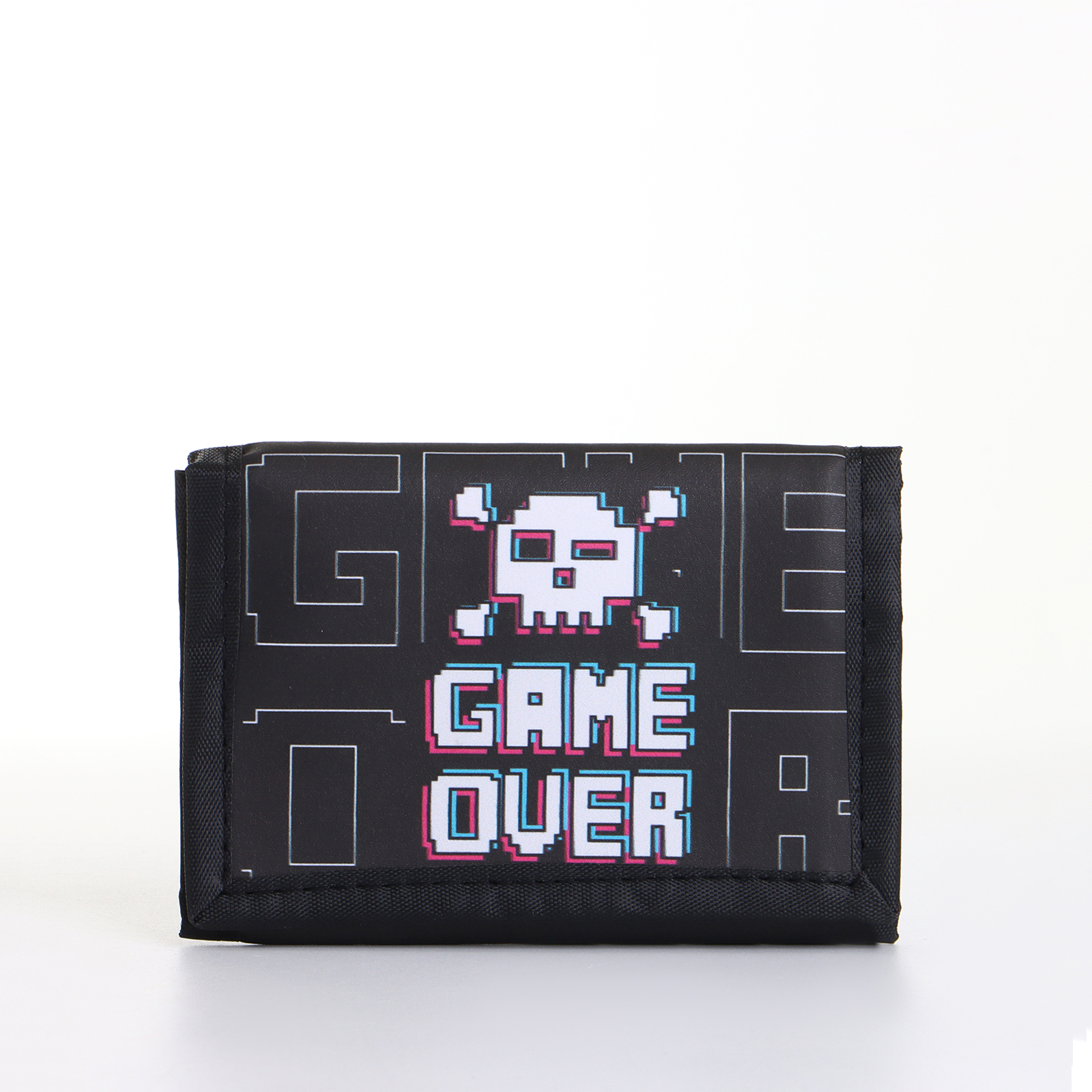 

Кошелёк Выбражулька на липучке, цвет чёрный, Черный, GAME OVER