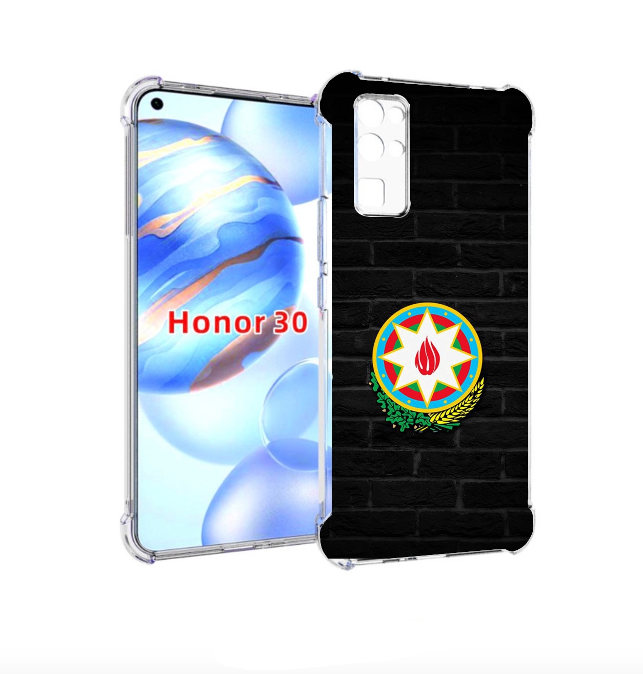 

Чехол бампер MyPads герб азербаиджана для Honor 30 (BMH-AN10) п, Прозрачный, Tocco
