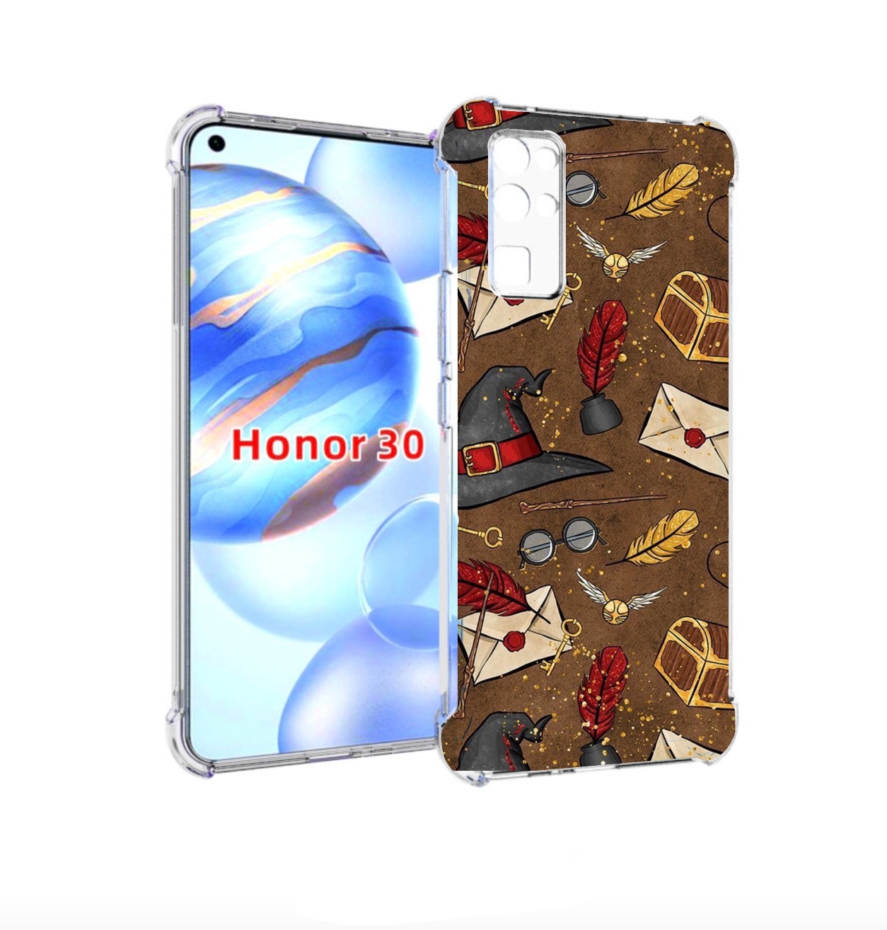 

Чехол бампер MyPads гарри-поттер-вайб для Honor 30 (BMH-AN10) пр, Прозрачный, Tocco