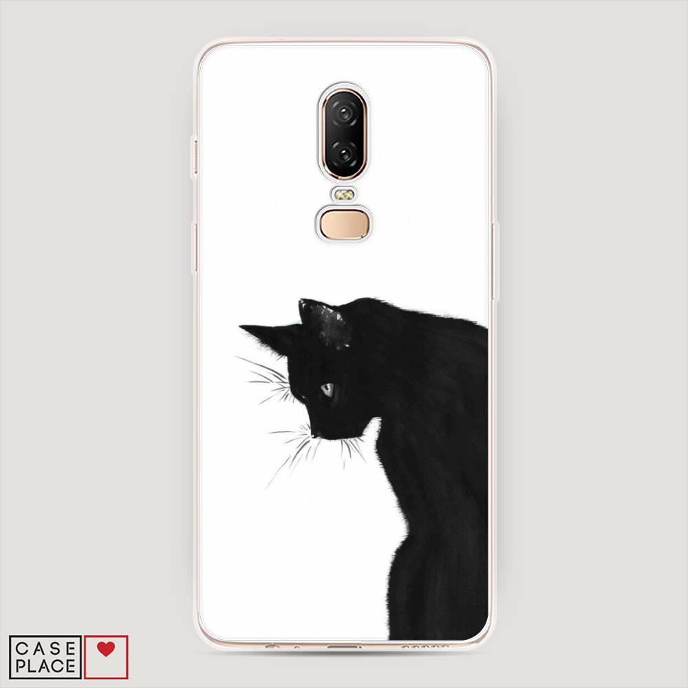 

Чехол Awog на OnePlus 6 / ВанПлас 6 "Black cat", Черный;белый, 150550-1