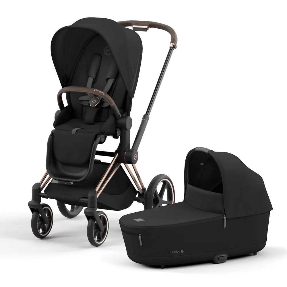 

Коляска Cybex Priam IV Rosegold 2 в 1 Sepia Black, Priam