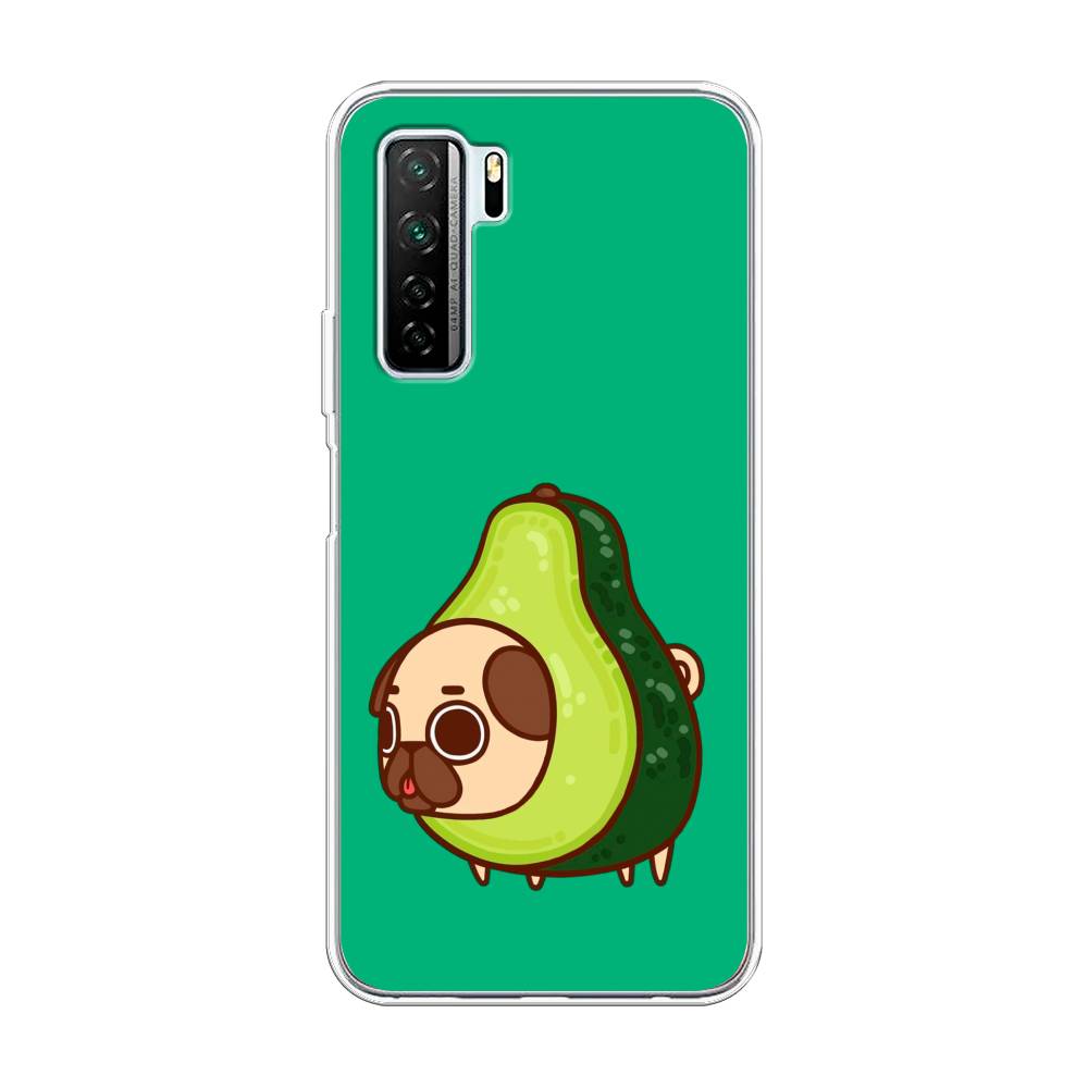 

Чехол на Huawei Nova 7 SE "Мопс авокадик", Зеленый, 6102950-1