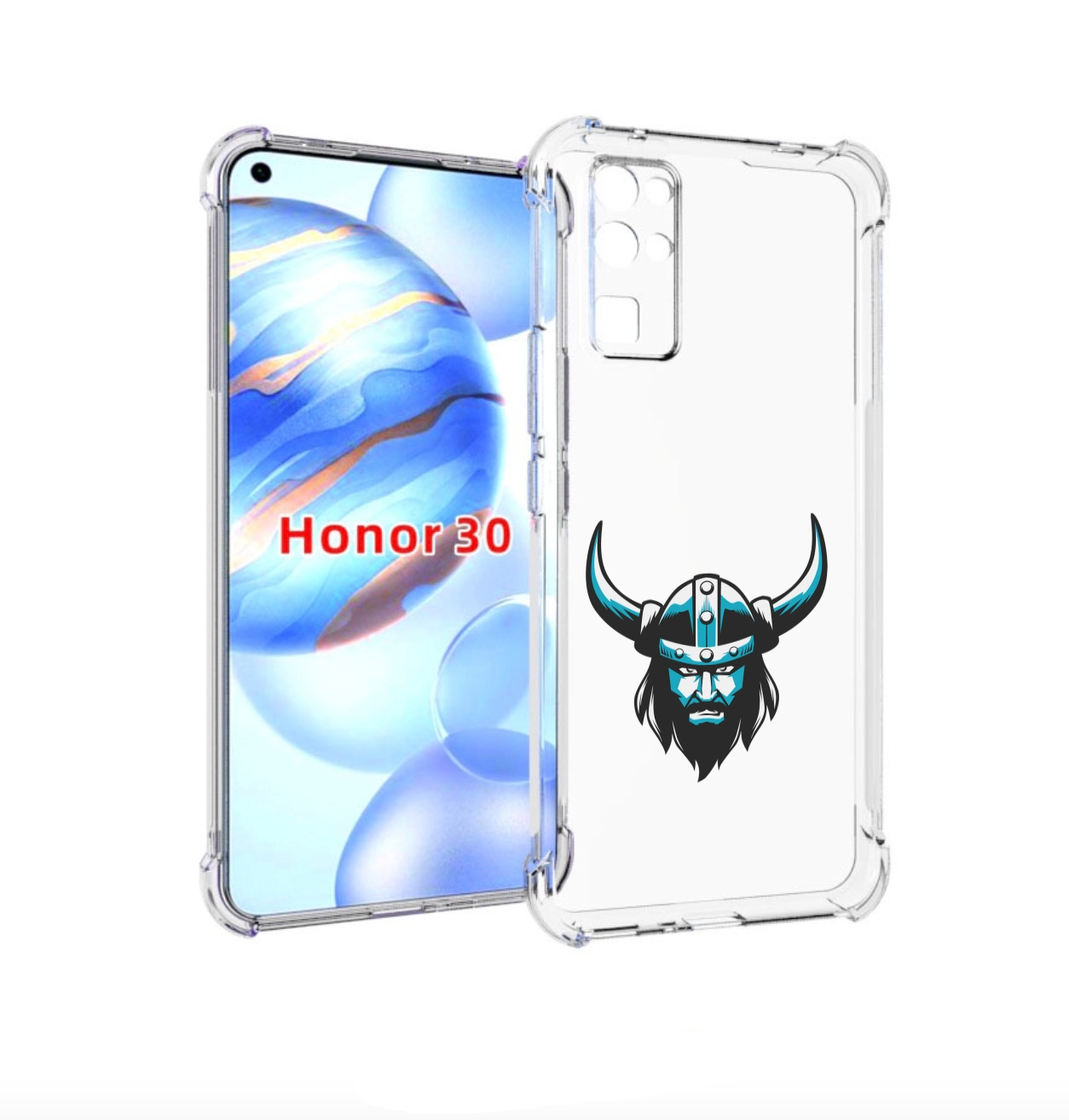 

Чехол бампер MyPads викинг для Honor 30 (BMH-AN10) противоударный, Прозрачный, Tocco