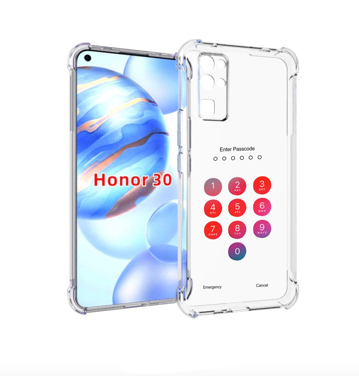 

Чехол бампер MyPads введите-пароль для Honor 30 (BMH-AN10) проти, Прозрачный, Tocco