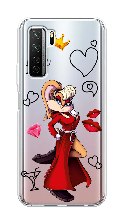 

Чехол на Honor 30S Global "Rich Lola Bunny", Красный;бежевый;оранжевый, 6102850-6