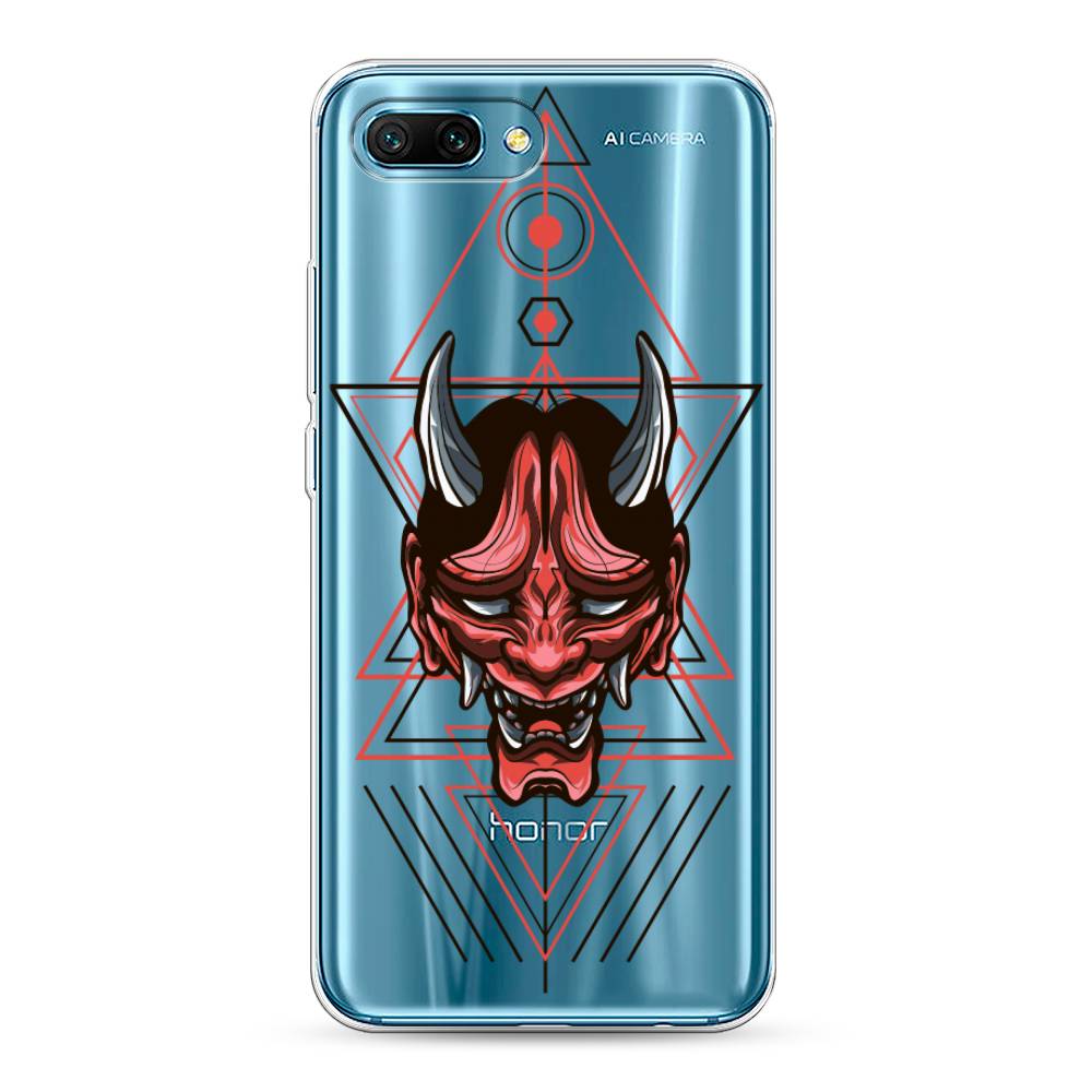 

Чехол для Honor 10 "Hanya Oni mask", Серый;красный;черный, 65350-4