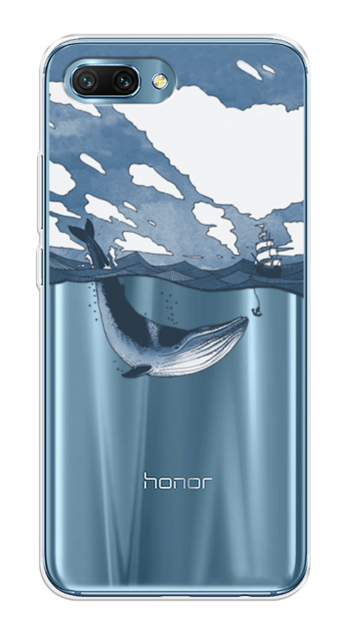 

Чехол на Honor 10 "Большой кит", Синий, 65350-1