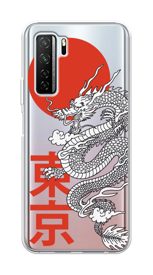 

Чехол на Honor 30S Global "Китайский дракон", Черный;красный;белый, 6102850-1