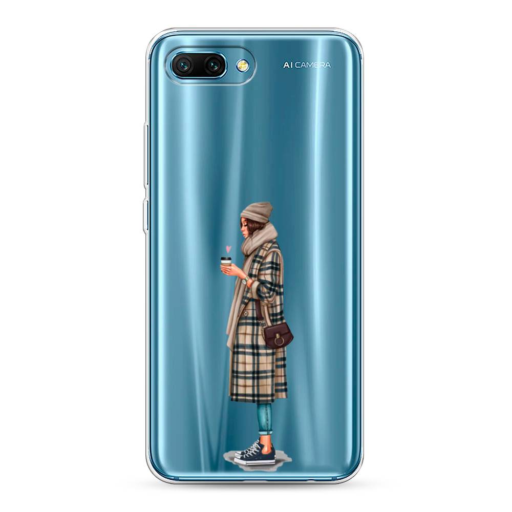 

Чехол для Honor 10 "Утренний кофе", Коричневый;бежевый, 65350-6