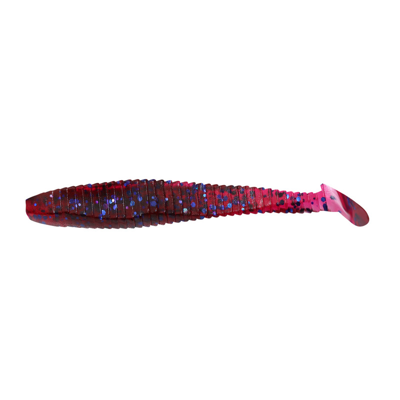 

Силиконовая приманка Yaman Flatter Shad 76,2 мм 6 шт цвет 04, Красный, Flatter Shad