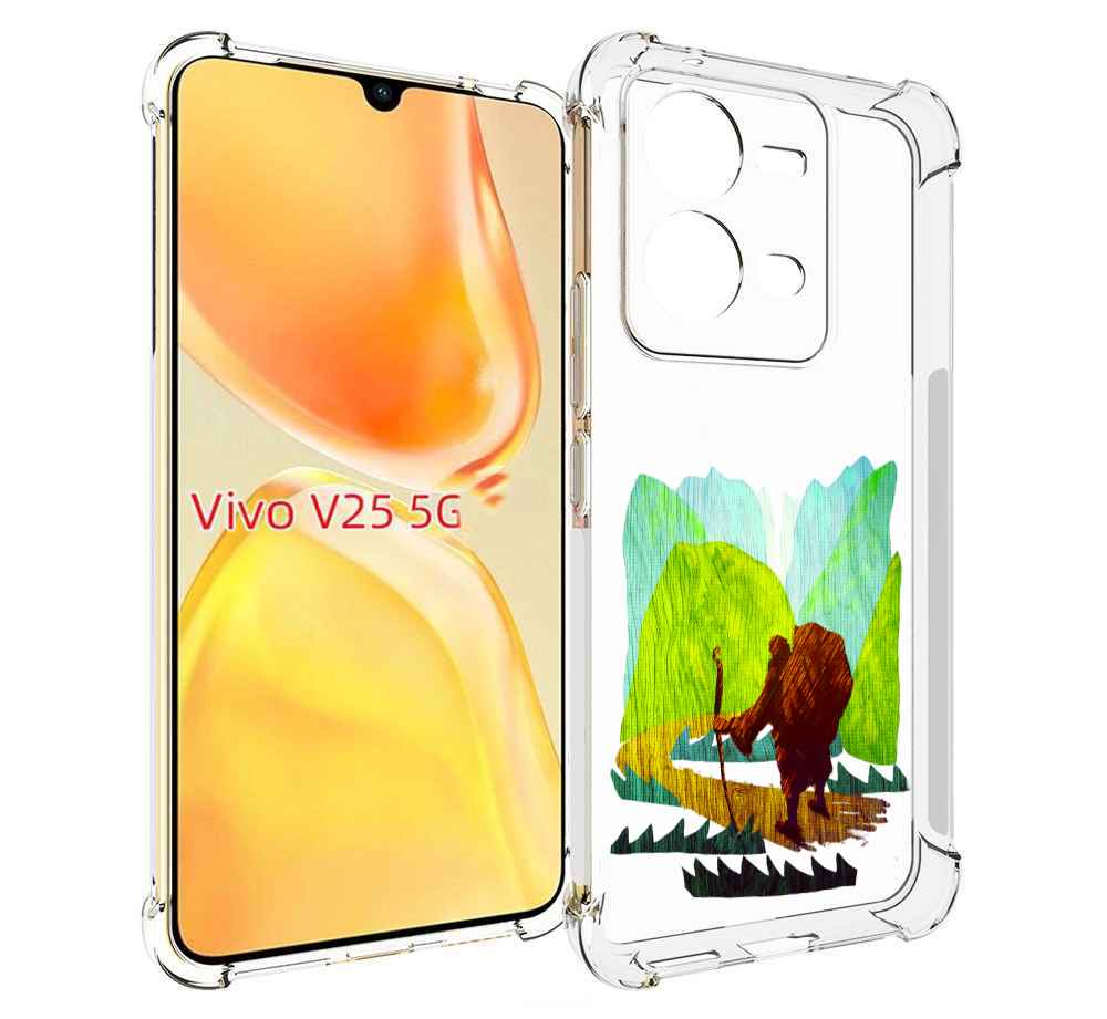 

Чехол MyPads Лесная тропа для Vivo V25 5G / V25e, Прозрачный, Tocco