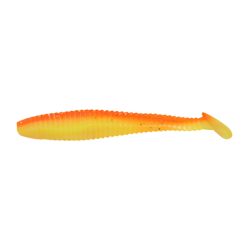

Силиконовая приманка Yaman Flatter Shad 101,6 мм 5 шт цвет 25, Оранжевый;желтый, Flatter Shad