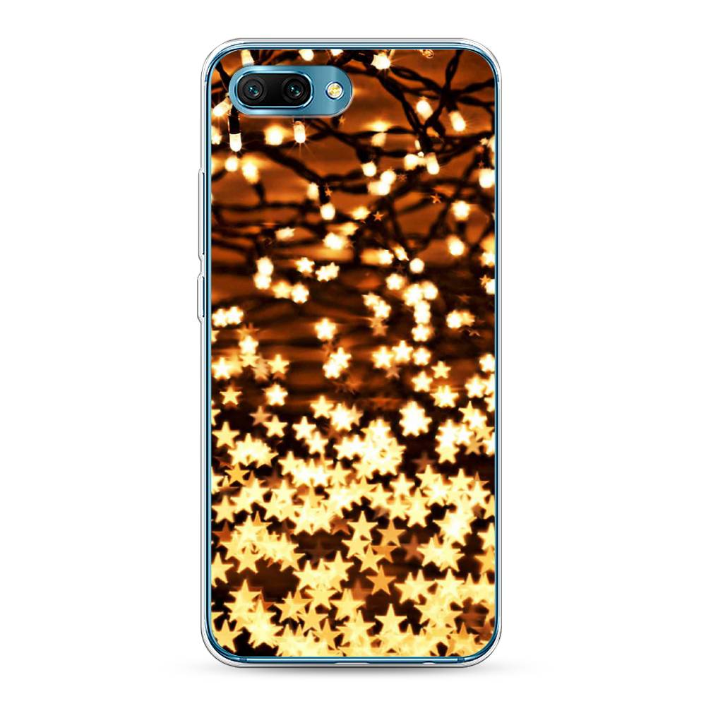 

Чехол для Honor 10 "Новогодняя гирлянда", Золотистый, 65350-5