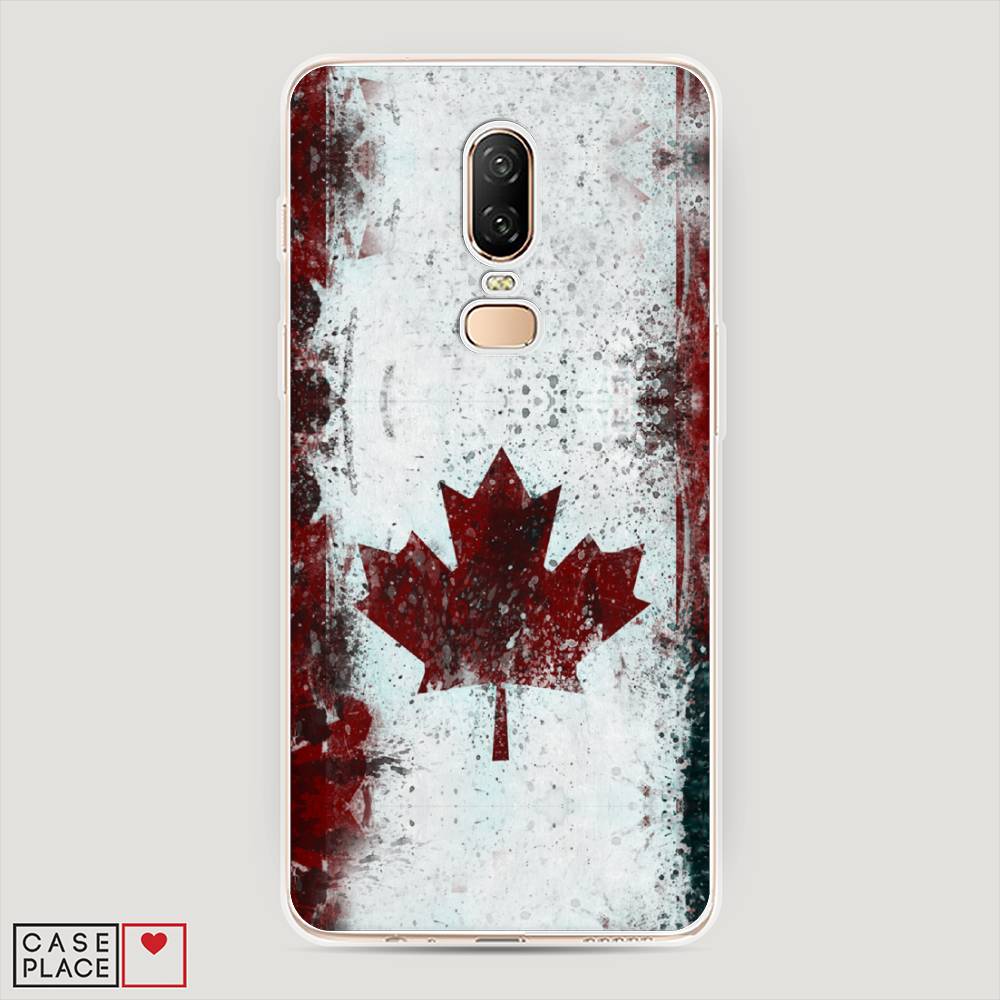 

Чехол Awog на OnePlus 6 / ВанПлас 6 "Канада", Белый;красный;черный, 150550-5