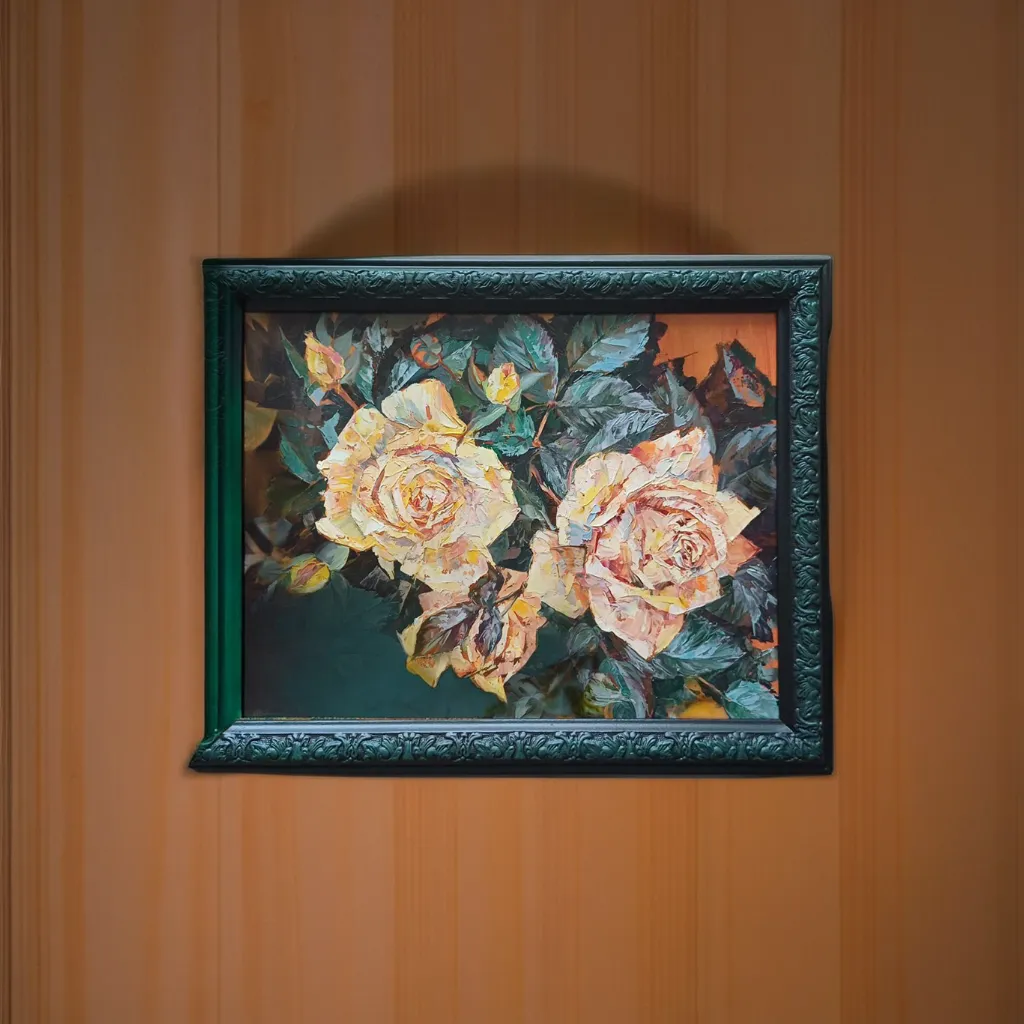 

Картина Lal'Art Розы П2400015, в раме, масло, 29х36 см ручная работа