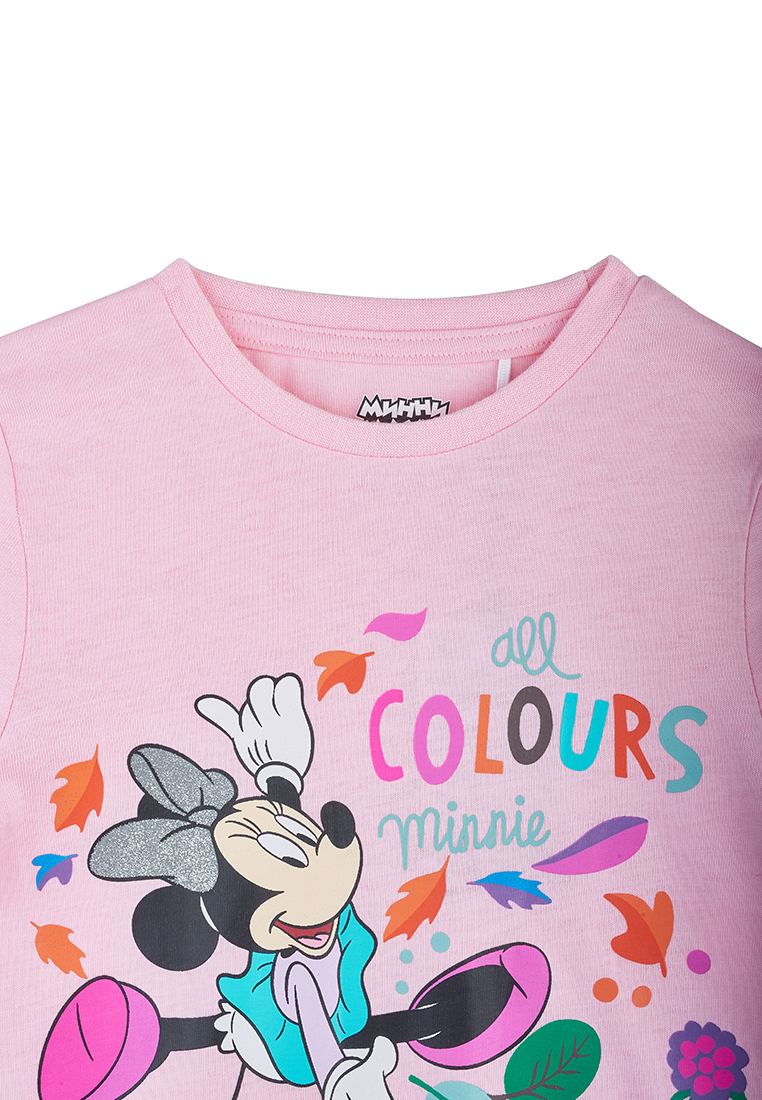 

Лонгслив детский Minnie mouse AW20D03003134 светло-розовый р.98, AW20D03003134