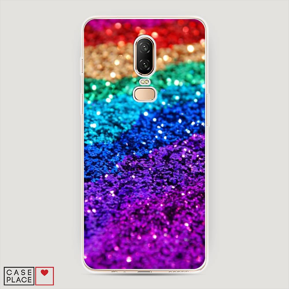 

Чехол Awog на OnePlus 6 / ВанПлас 6 "Блестящая радуга рисунок", 150550-3