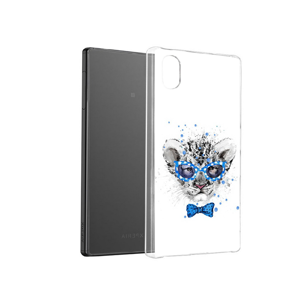 Чехол MyPads Tocco для Sony Xperia X тигренок с бабочкой