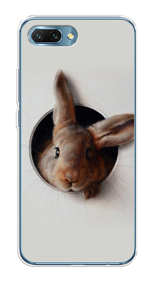 

Чехол на Honor 10 "Любопытный кролик", Серый;коричневый, 65350-1