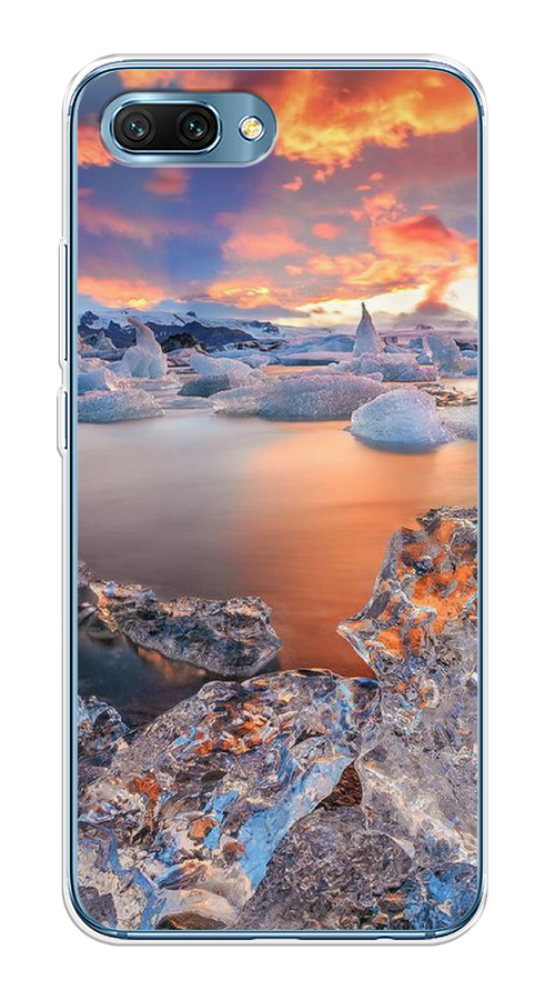 

Чехол на Honor 10 "Ледники", Синий;оранжевый, 65350-2
