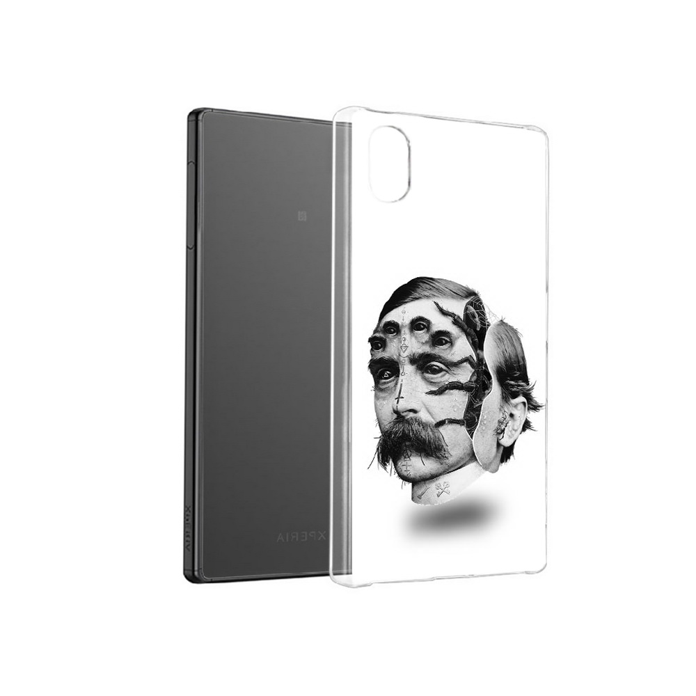 

Чехол MyPads Tocco для Sony Xperia X страшное лицо мужчины, Прозрачный, Tocco