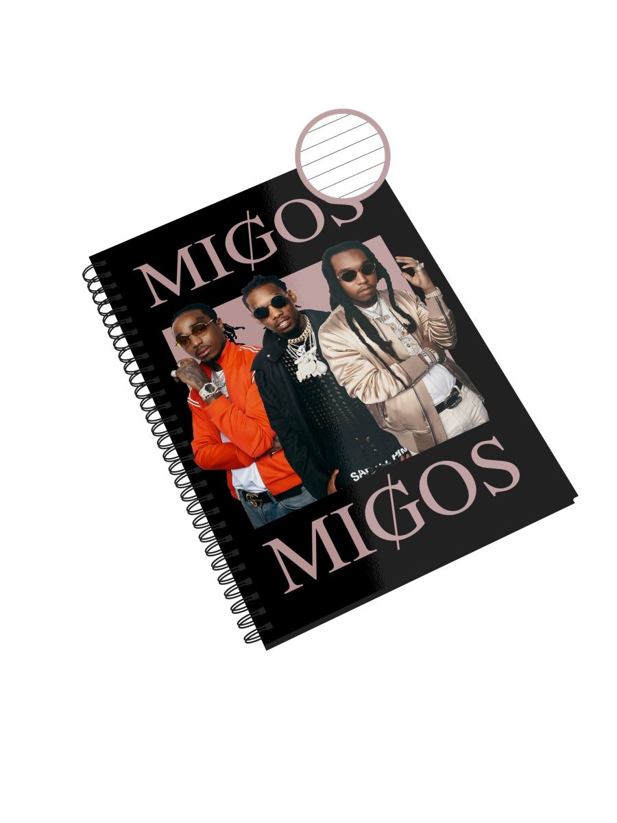 

Блокнот Каждому Своё "Migos/Takeoff/Offset/Quavo" NP-MGMG1-A4/3 A4 48л в линейку, NP-MGMG1-A4/3