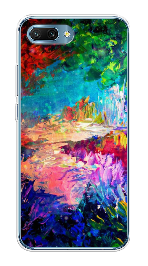 

Чехол на Honor 10 "Лес-гуашь", Синий;розовый;зеленый, 65350-4