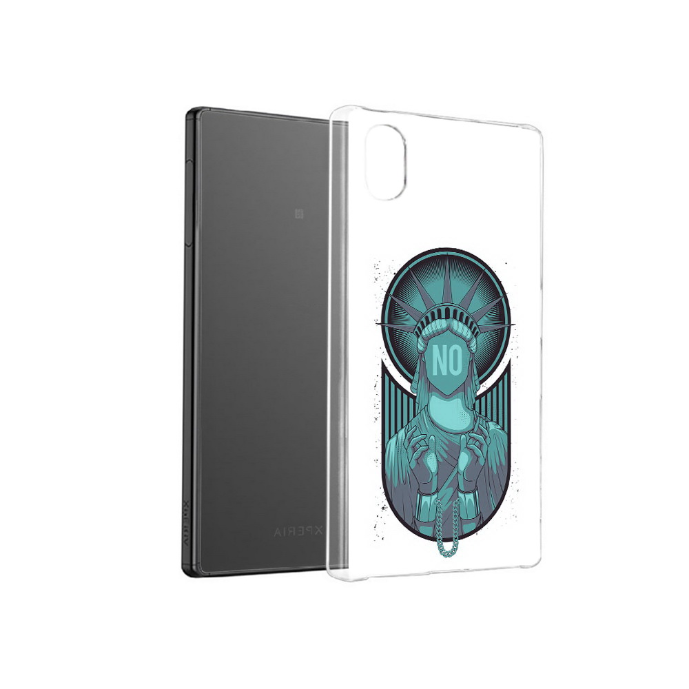 

Чехол MyPads Tocco для Sony Xperia X статуя свободы зеленый, Прозрачный, Tocco
