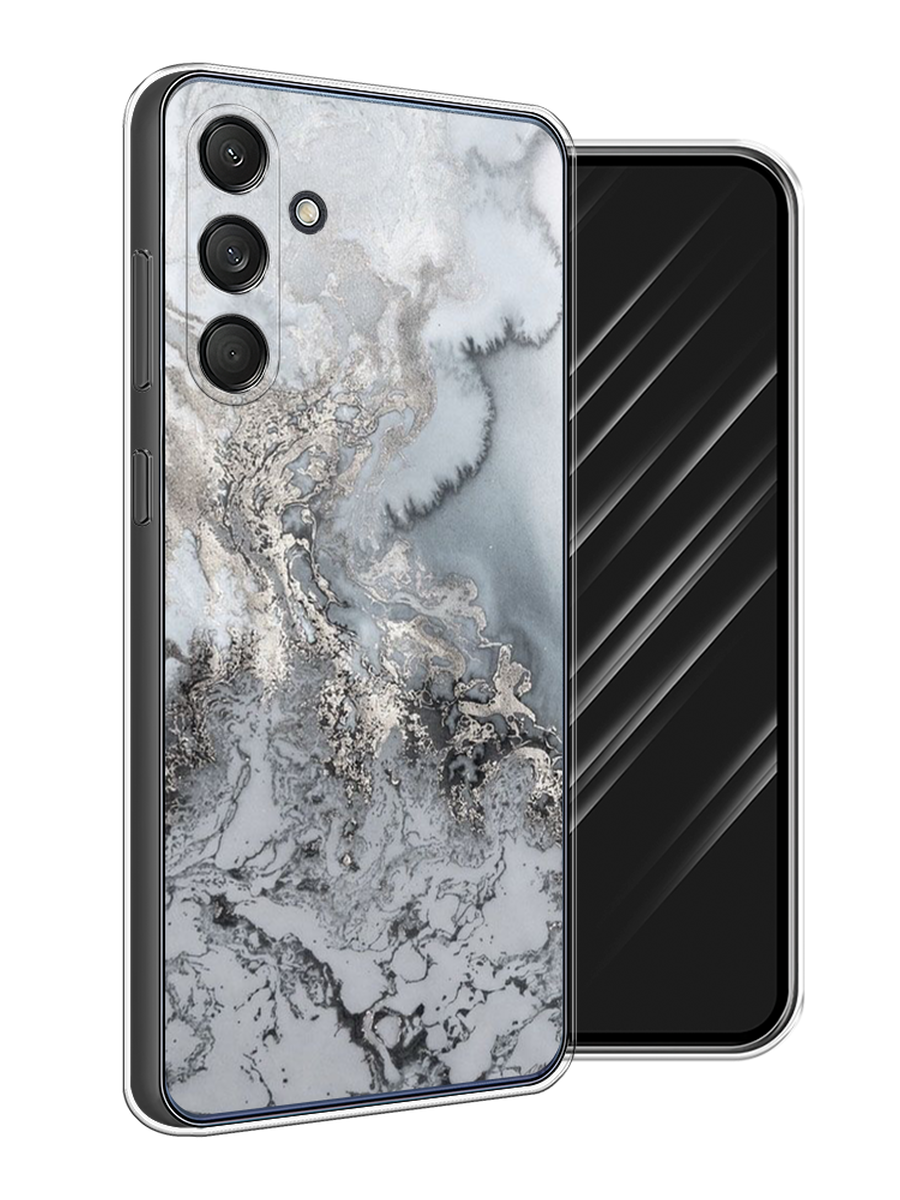 

Чехол Awog на Samsung Galaxy M55 "Морозная лавина серая", Серый;серебристый, 2109650-1